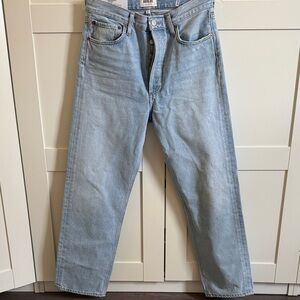 Agolde 90s mid rise loose in Soft Blue